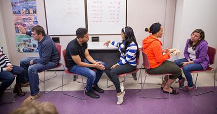 esl students in classroom